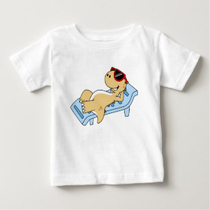 T-shirt Pour Bébé Illustration D'Un Tyrannosaurus Rex Bain De Soleil