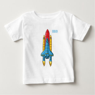 T-shirt Pour Bébé Illustration d'un vaisseau de fusées