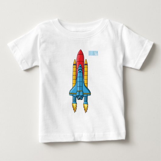T-shirt Pour Bébé Illustration d'un vaisseau de fusées (Devant)