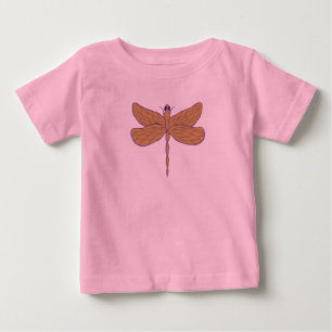 T-shirt Pour Bébé Illustration d'une libellule Art