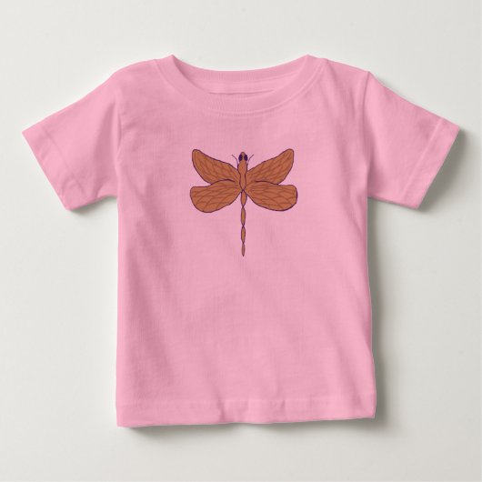T-shirt Pour Bébé Illustration d'une libellule Art (Devant)