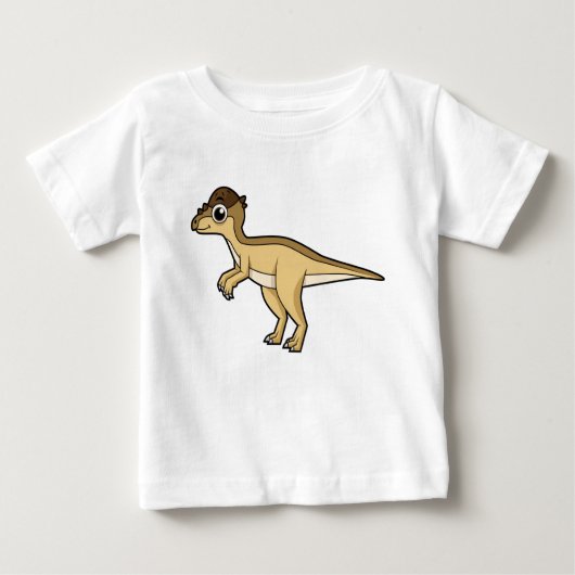 T-shirt Pour Bébé Illustration Mignonne D'Un Pachycéphalosaure Dinos (Devant)