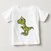 T-shirt Pour Bébé Illustration Mignonne D'Un Rex Tyrannosaurus. (Devant)