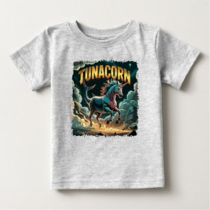 T-shirt Pour Bébé Illustration Tunacorn Combo Créature Drôle