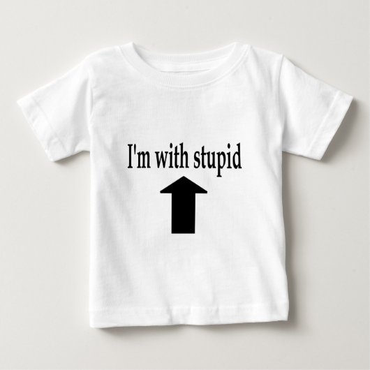 T-shirt Pour Bébé Im avec 4 stupides (Devant)