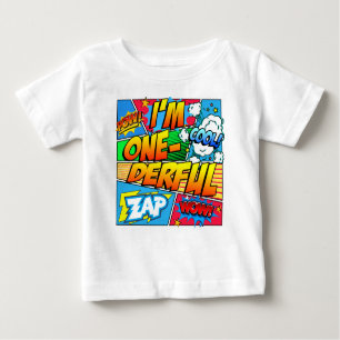 T-shirt Pour Bébé I'm One Derful Comic Book 1er Anniversaire