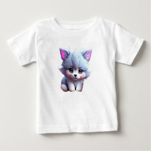 T-shirt Pour Bébé Image de chiot mignonne en style anime