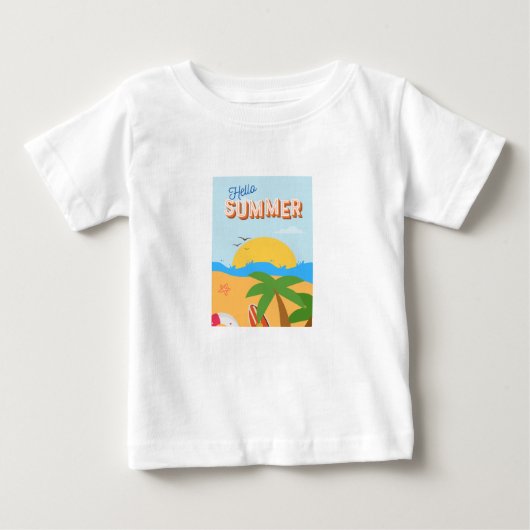 T-shirt Pour Bébé image d'été fantastique (Devant)