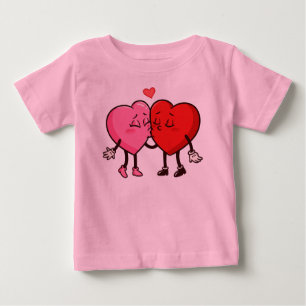 T-shirt Pour Bébé Image du coeur.