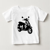 T-shirt Pour Bébé Image Scooter (Devant)