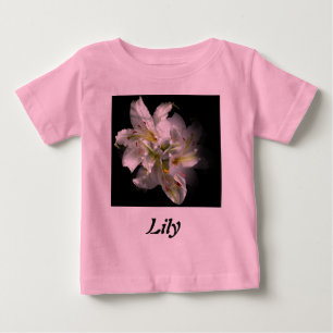 T-shirt Pour Bébé Imaginaire blanc Lilies