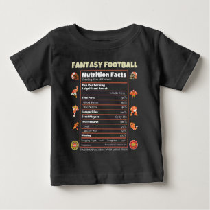 T-shirt Pour Bébé Imaginaire football faits nutritionnels