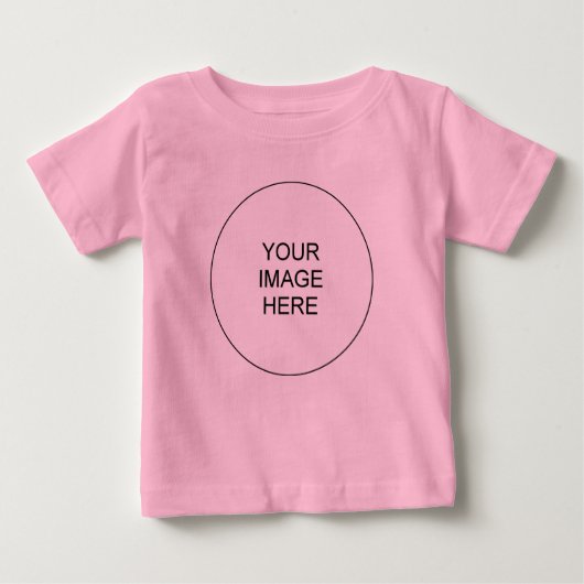 T-shirt Pour Bébé Impression avant Ajouter un texte Modèle image ros (Devant)