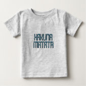 T-shirt Pour Bébé Impression d'art 3D Hakuna Matata (Devant)