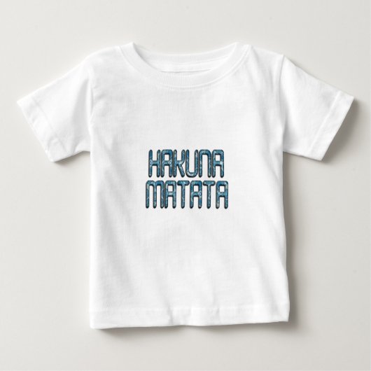 T-shirt Pour Bébé Impression d'art 3D Hakuna Matata (Devant)