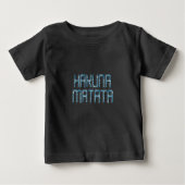 T-shirt Pour Bébé Impression d'art 3D Hakuna Matata (Devant)