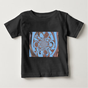 T-shirt Pour Bébé Impression d'art Kaleidoscope vintage
