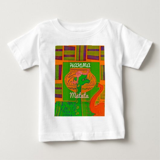 T-shirt Pour Bébé Impression de la Giraffe Hakuna (Devant)