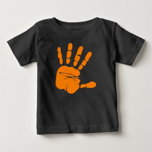 T-shirt Pour Bébé Impression de la main (Devant)