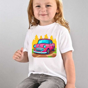 T-shirt Pour Bébé Impression de voiture Moderne Enfants mignons