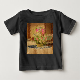 T-shirt Pour Bébé Impression des fleurs reflétées