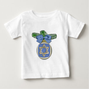 T-shirt Pour Bébé Impression d'ornement de l'étoile de David Judaica