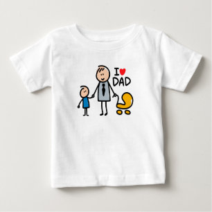 T-shirt Pour Bébé Impression Love Daddy