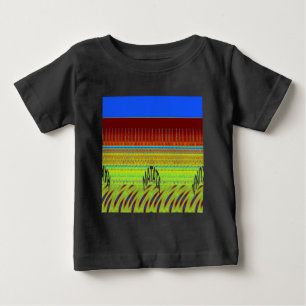 T-shirt Pour Bébé Impression Motif géométrique coloré