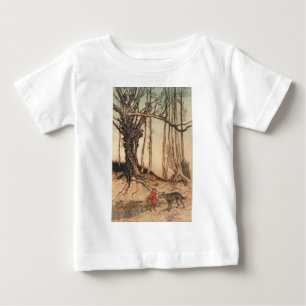 T-shirt Pour Bébé Impression vintage d'Arthur Rackham du Petit Chape