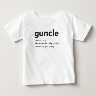 T-shirt Pour Bébé Imprimer la définition de l'oncle drôle