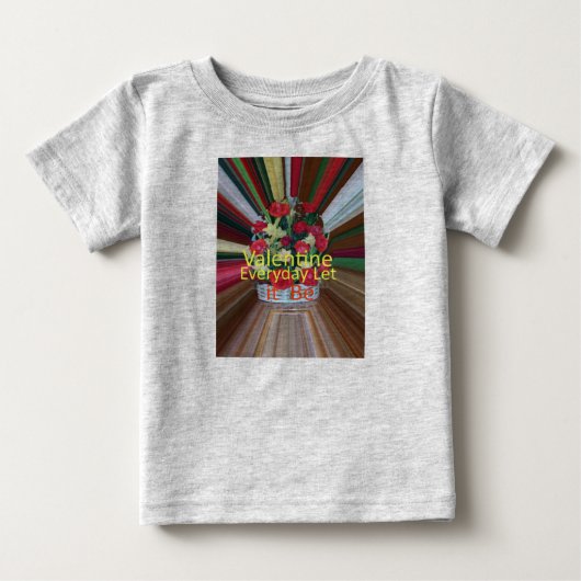 T-shirt Pour Bébé Imprimer Saint-Valentin (Devant)