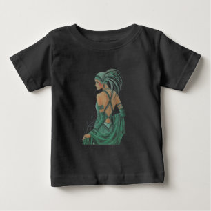 T-shirt Pour Bébé Imprimer vintage Ladies Gogo Green Art