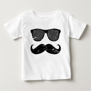 T-shirt Pour Bébé incognito - nuances drôles de moustache et de cool