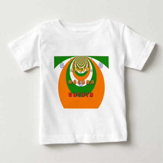 T-SHIRT POUR BÉBÉ INDE MATATA HAKUNA (Devant)