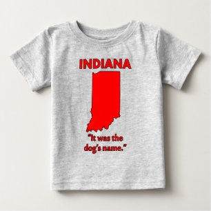 T-shirt Pour Bébé Indiana - C'était le nom du chien