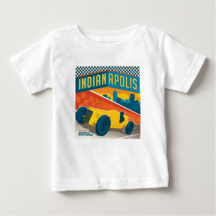 T-shirt Pour Bébé Indianapolis, Indiana Vintage Racer