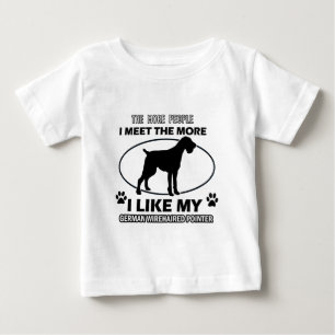 T-shirt Pour Bébé "indicateur à poils durs allemand" "POI à poils