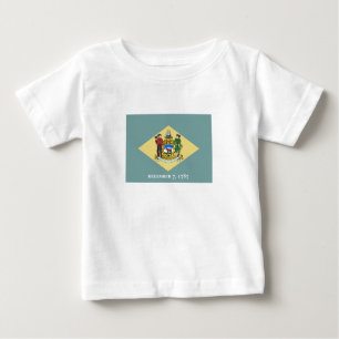 T-shirt Pour Bébé Indicateur d'état du Delaware
