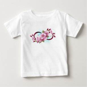 T-shirt Pour Bébé Infinité avec les fleurs Sakura