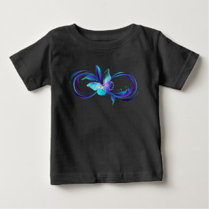 T-shirt Pour Bébé Infinité brillante avec papillon magique