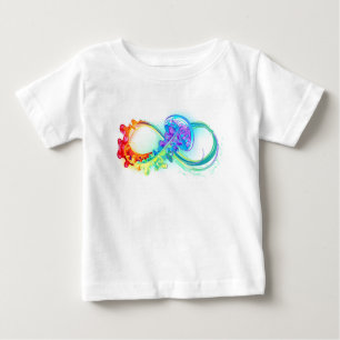 T-shirt Pour Bébé Infinity avec Rainbow Jellyfish