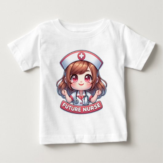 T-shirt Pour Bébé Infirmière future (Devant)
