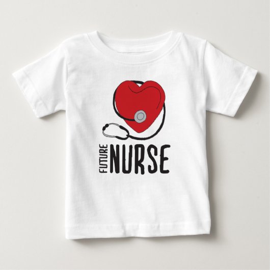 T-shirt Pour Bébé Infirmière future Bientôt devenir Infirmière Art I (Devant)