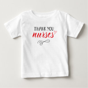 T-shirt Pour Bébé Infirmières Mercis Police de fusion