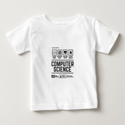 T-shirt Pour Bébé informatique (Devant)