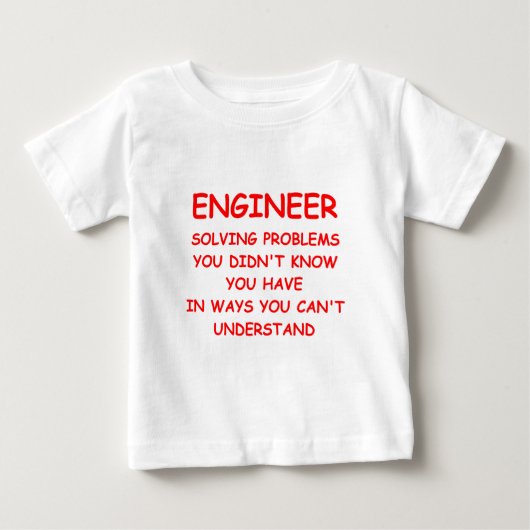 T-SHIRT POUR BÉBÉ INGÉNIEUR (Devant)