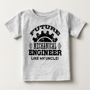 T-shirt Pour Bébé Ingénieur Mécanique Comme Mon Oncle