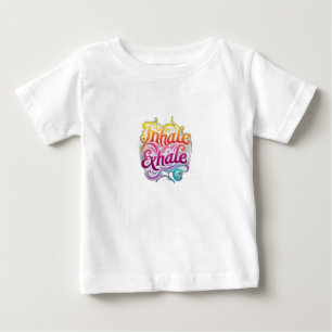 T-shirt Pour Bébé Inhale Exhale