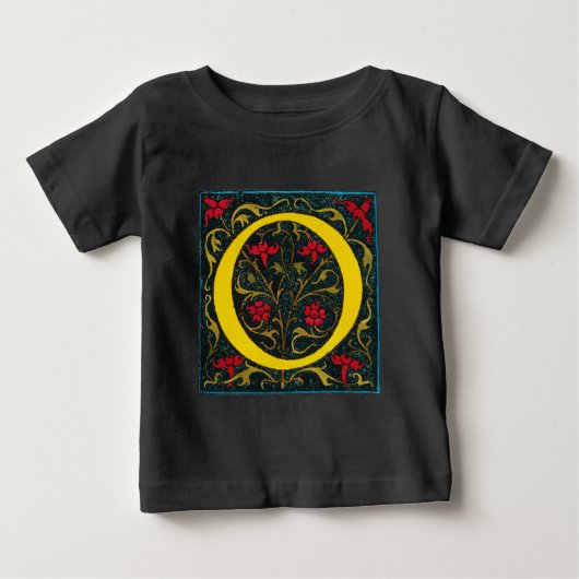 T-SHIRT POUR BÉBÉ INITIAL O, 1520. (Devant)
