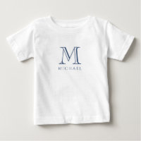 Initiales de nom de garçon bleu marine